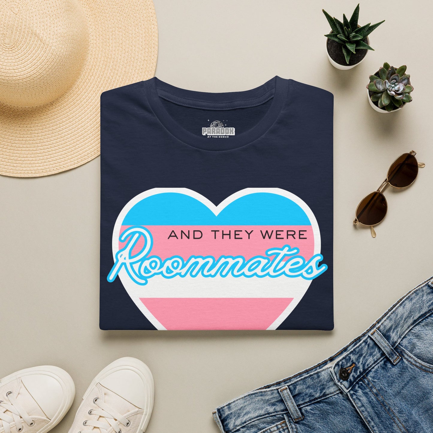 "And They Were Roommates" Transgender Pride Tee