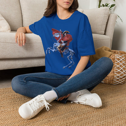 Skeleton Rider T-Shirt — Gothic Napoleonic Horseman Graphic Tee