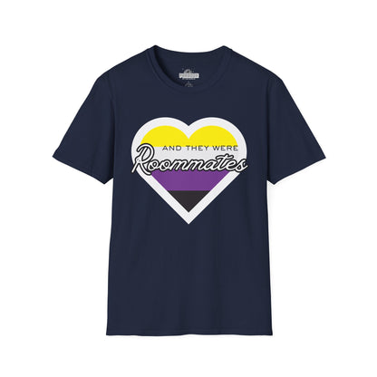 Nonbinary "And They Were Roommates" Pride Graphic Tee