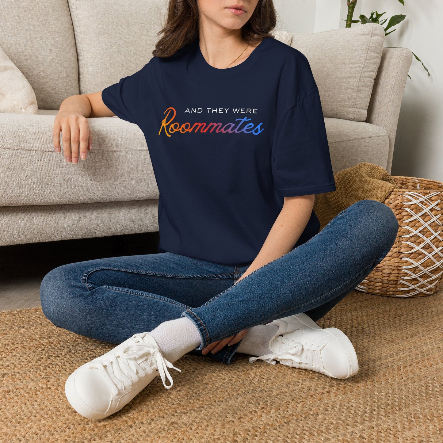 LGBTQIA "And They Were Roommates" Pride Graphic Tee