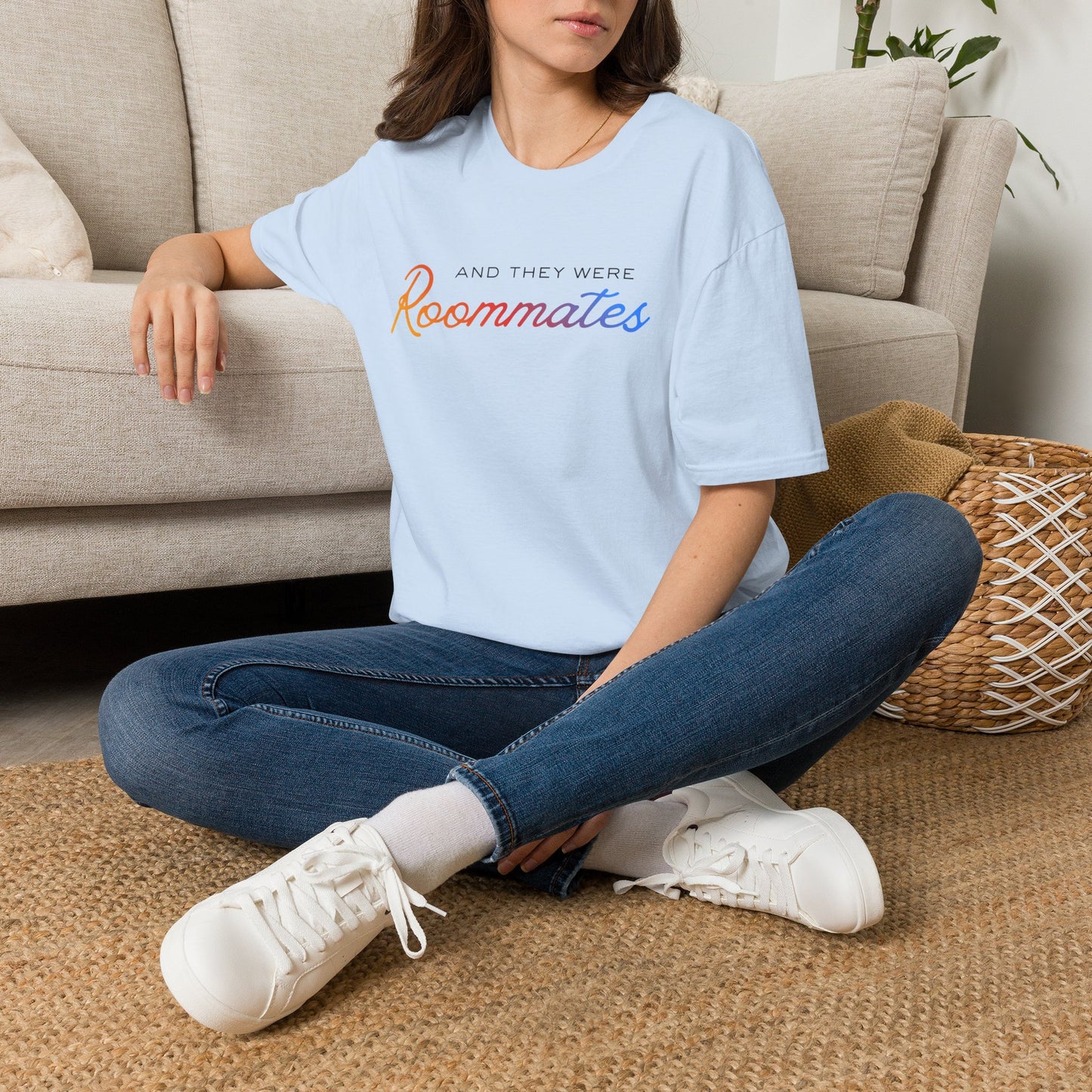 LGBTQIA "And They Were Roommates" Pride Graphic Tee