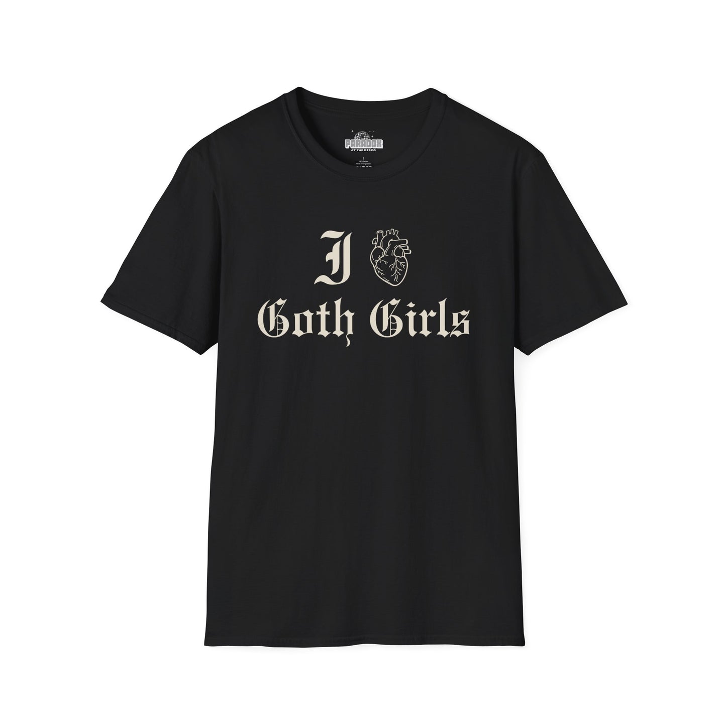 I Heart Goth Girls T-Shirt — Gothic Vintage Script Tee