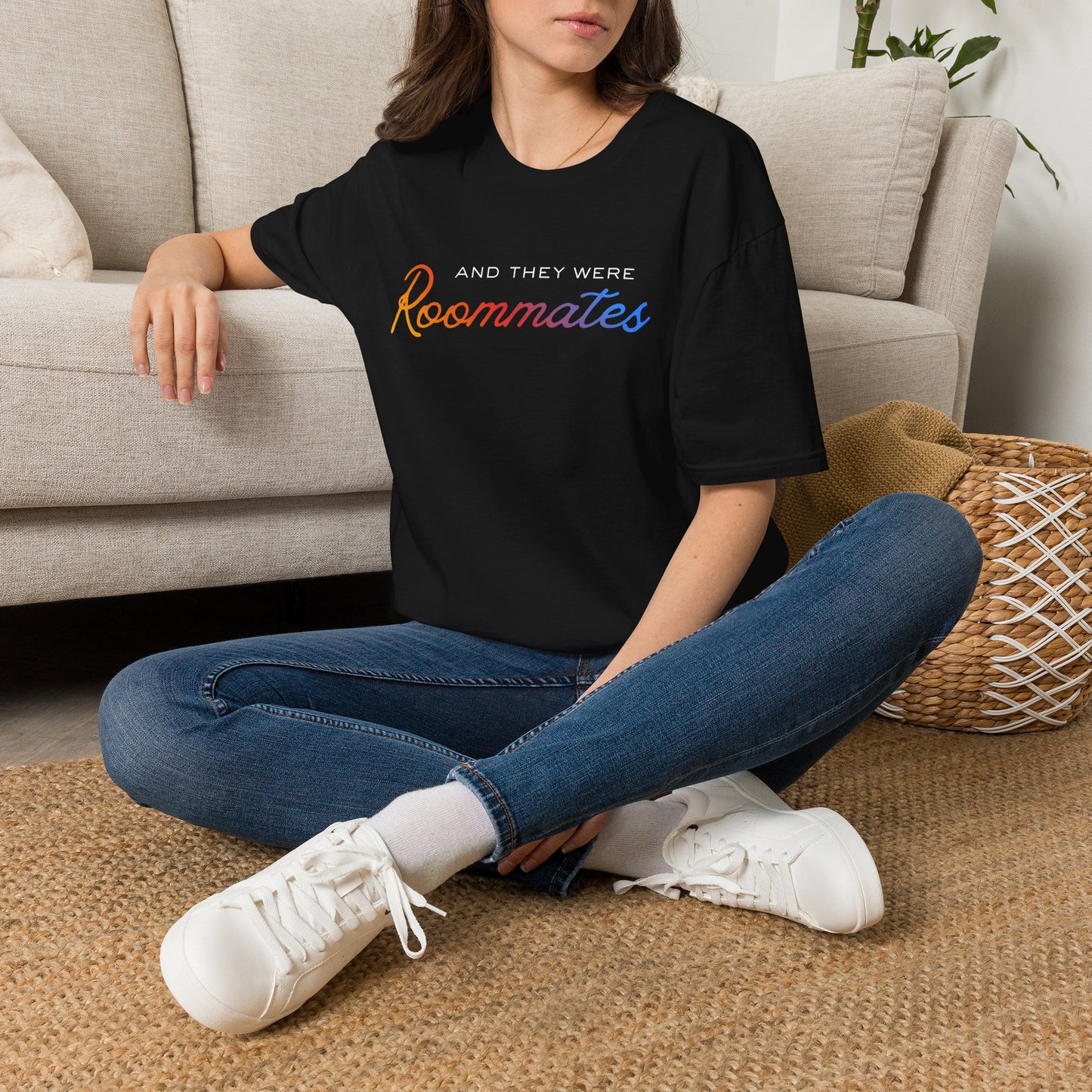 LGBTQIA "And They Were Roommates" Pride Graphic Tee