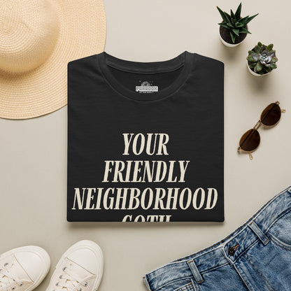 Your Friendly Neighborhood Goth (Bold) - Cute Spooky Graphic Tee