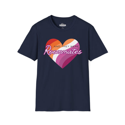 Lesbian "And They Were Roommates" Pride Graphic Tee