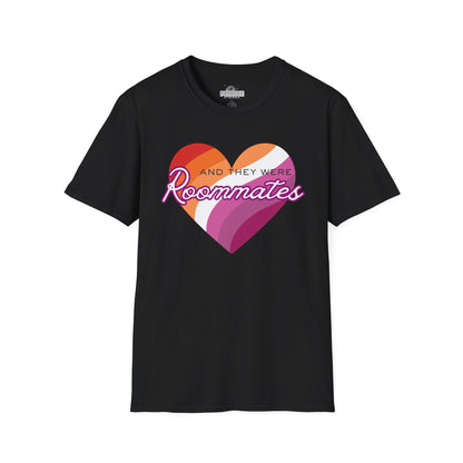 Lesbian "And They Were Roommates" Pride Graphic Tee