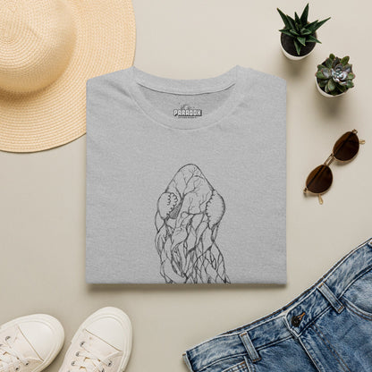 Intertwined Anatomical Hearts Line Art Graphic T-Shirt