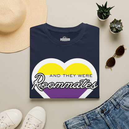 Nonbinary "And They Were Roommates" Pride Graphic Tee