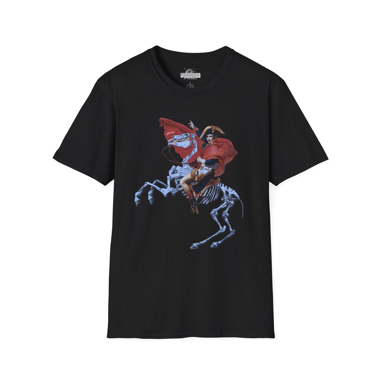 Skeleton Rider T-Shirt — Gothic Napoleonic Horseman Graphic Tee