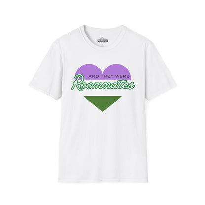 Queer “And They Were Roommates” Pride Heart Graphic Tee