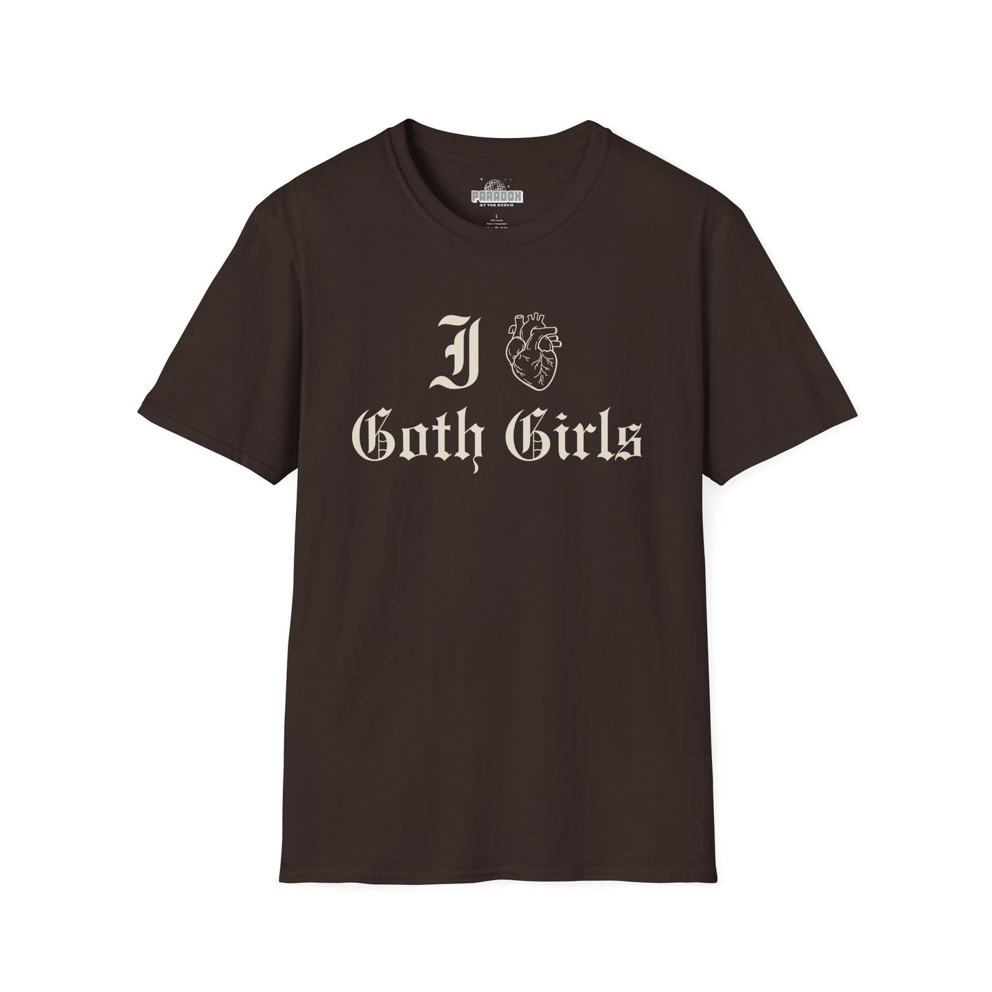 I Heart Goth Girls T-Shirt — Gothic Vintage Script Tee