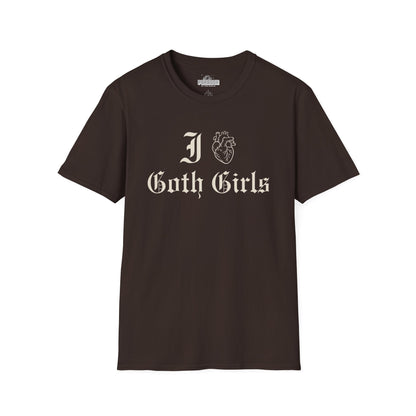 I Heart Goth Girls T-Shirt — Gothic Vintage Script Tee
