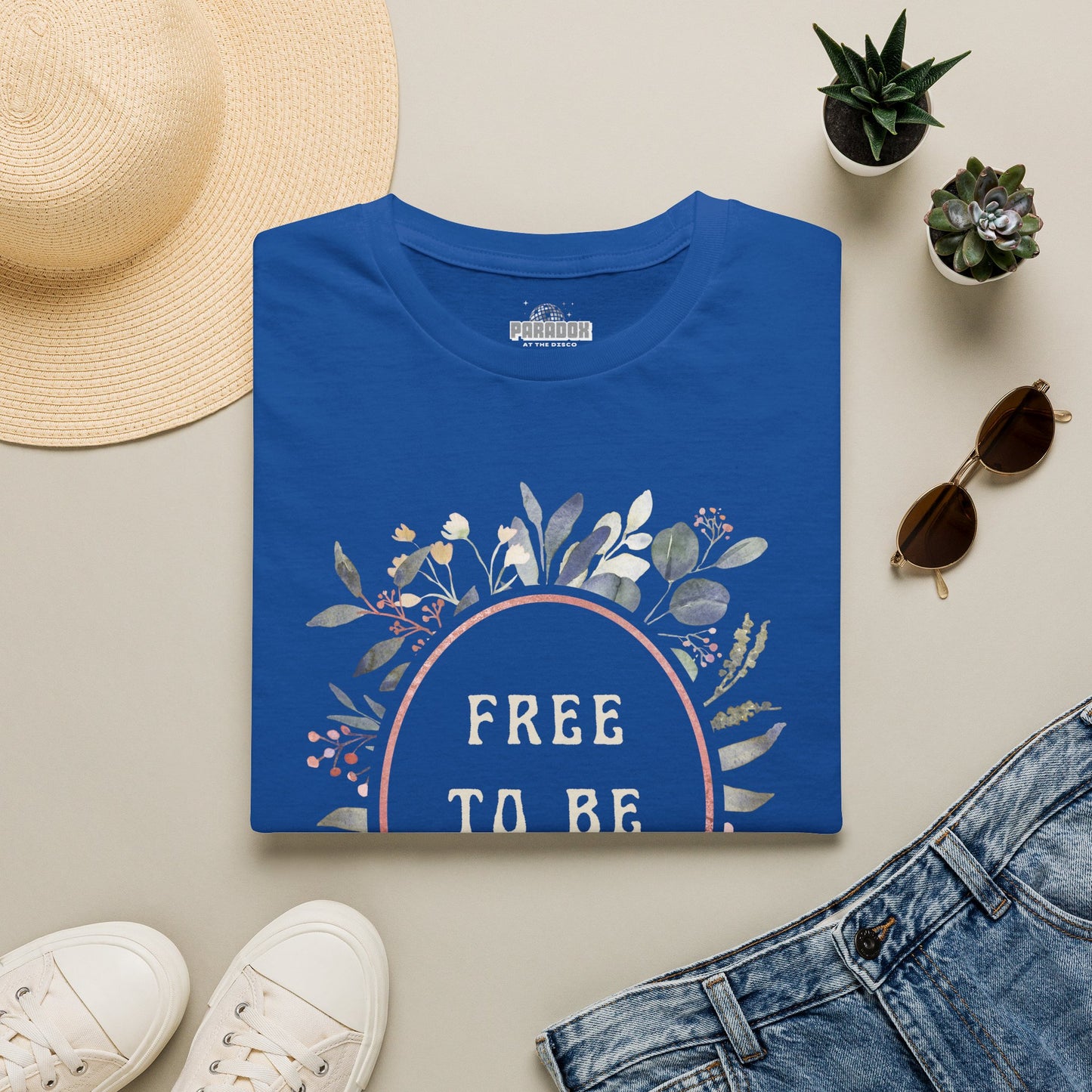 Free To Be Me Floral Graphic Tee