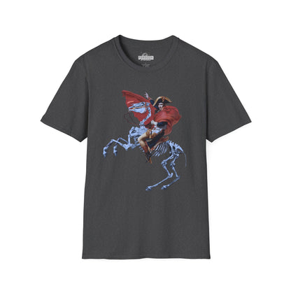 Skeleton Rider T-Shirt — Gothic Napoleonic Horseman Graphic Tee