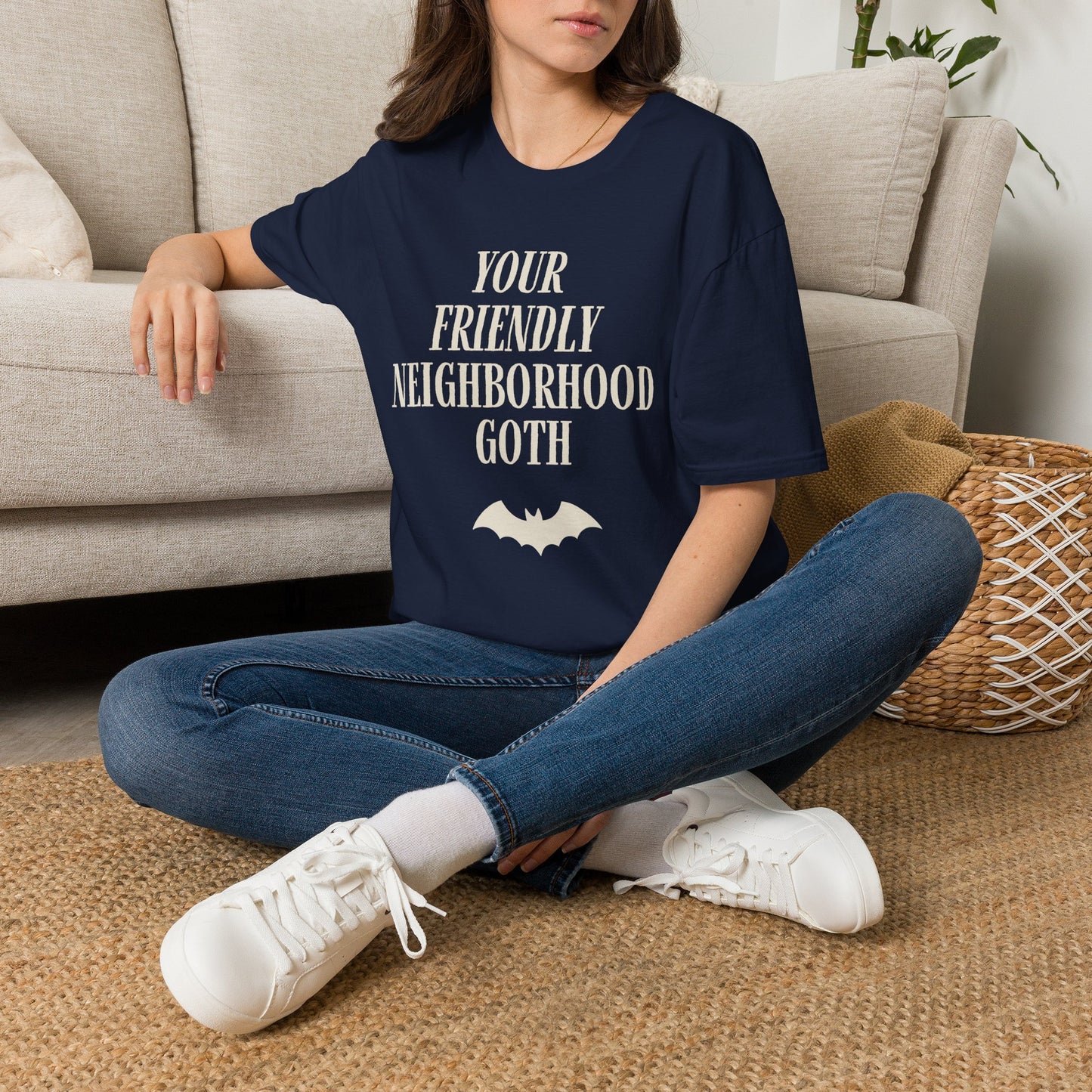 Your Friendly Neighborhood Goth (Bold) - Cute Spooky Graphic Tee