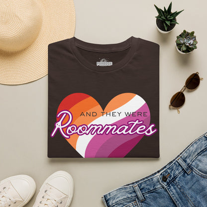 Lesbian "And They Were Roommates" Pride Graphic Tee