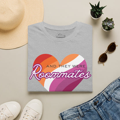 Lesbian "And They Were Roommates" Pride Graphic Tee