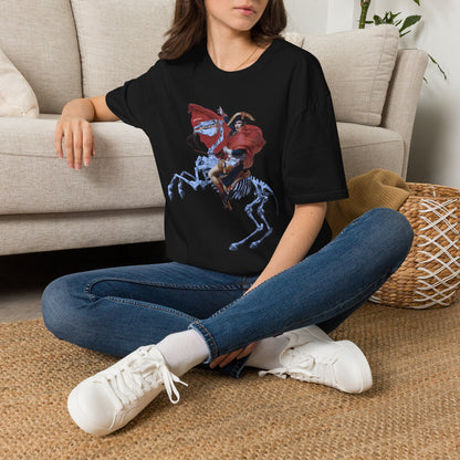 Skeleton Rider T-Shirt — Gothic Napoleonic Horseman Graphic Tee