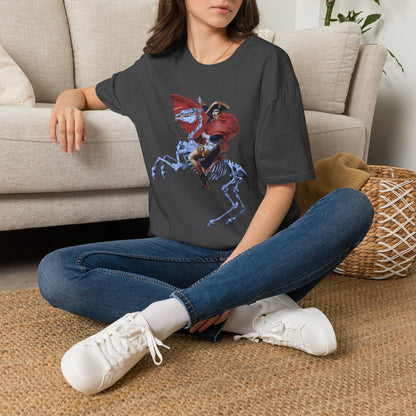 Skeleton Rider T-Shirt — Gothic Napoleonic Horseman Graphic Tee