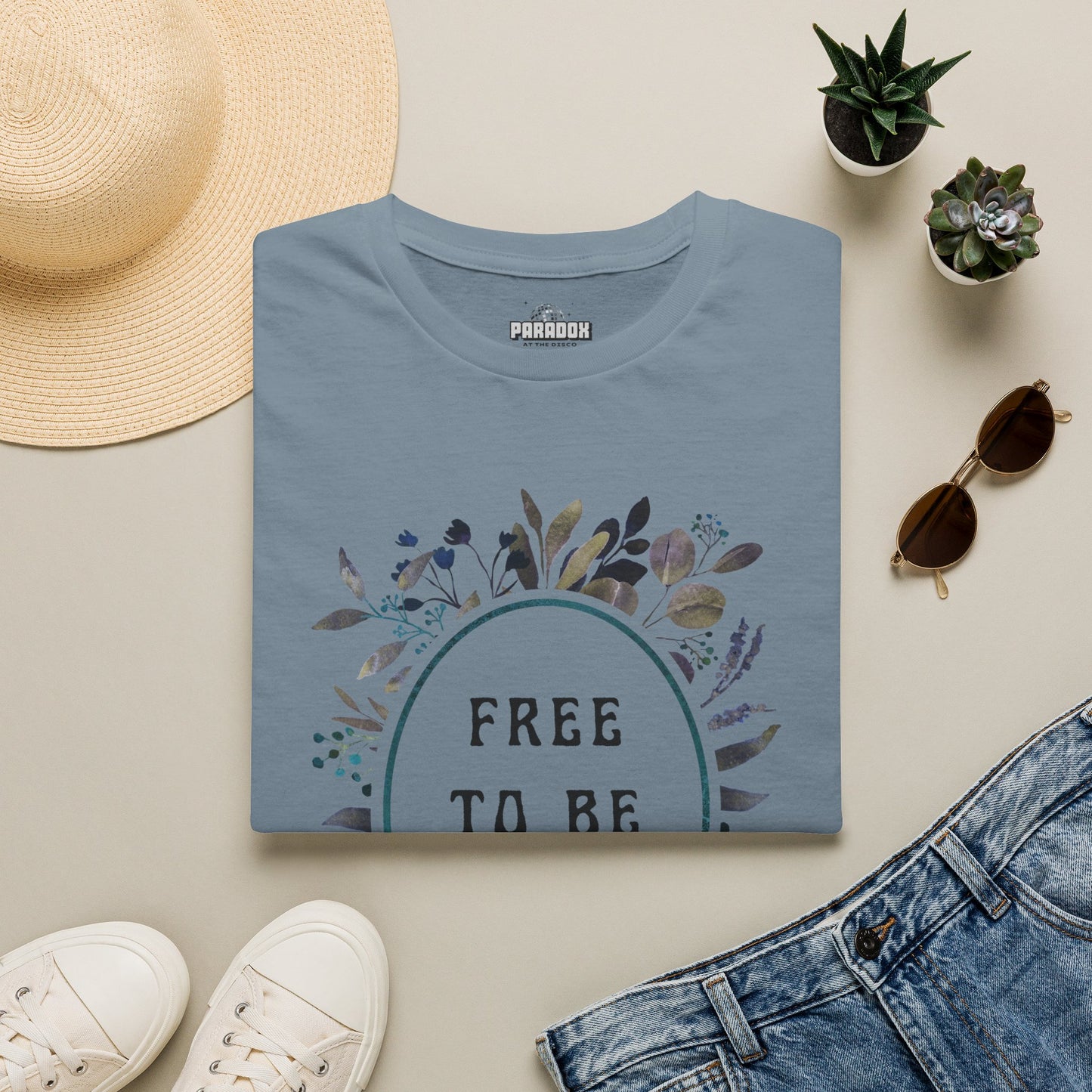 Free To Be Me Floral Graphic Tee