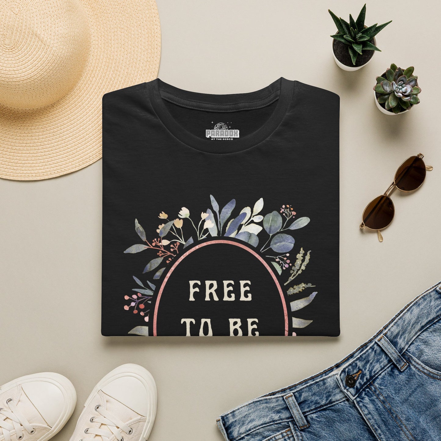 Free To Be Me Floral Graphic Tee