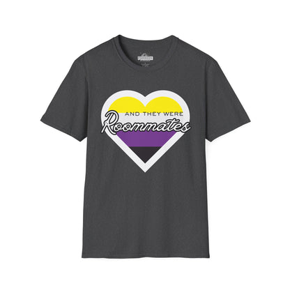 Nonbinary "And They Were Roommates" Pride Graphic Tee