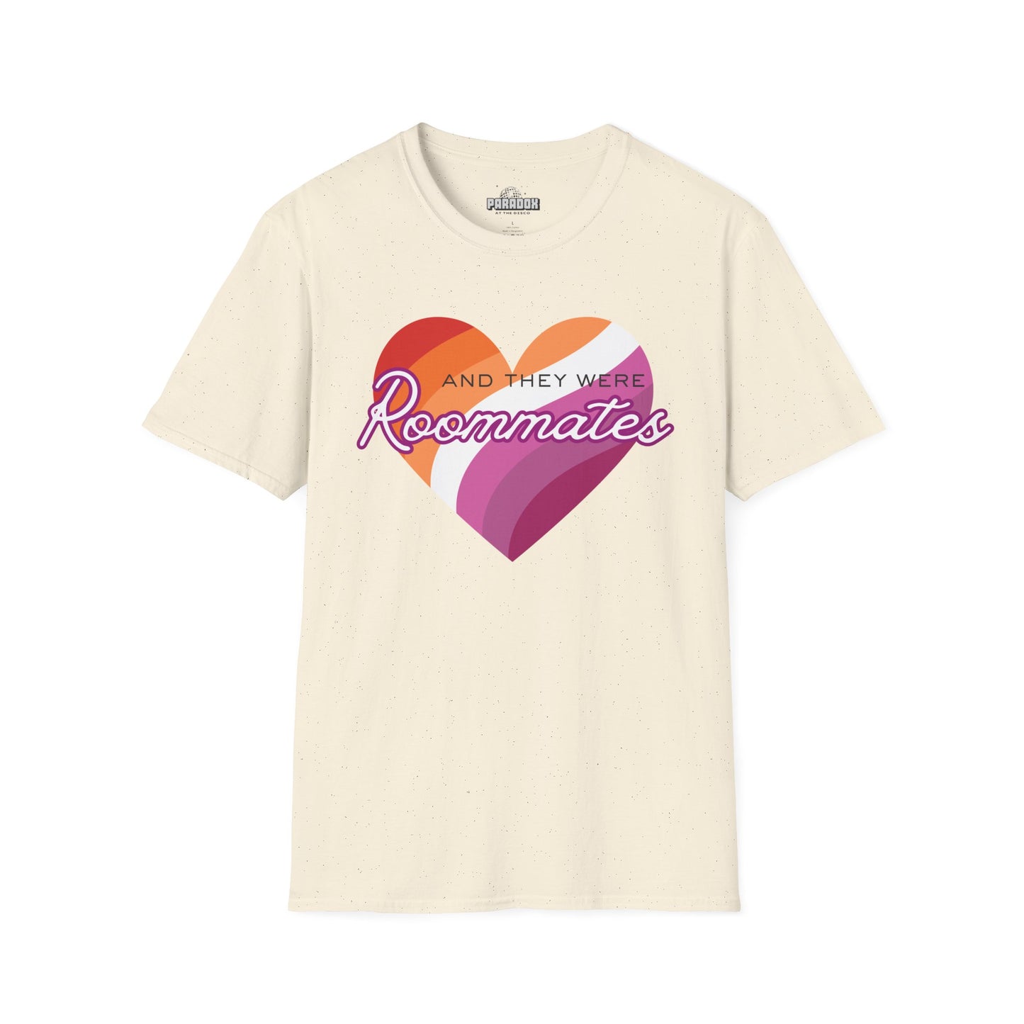 Lesbian "And They Were Roommates" Pride Graphic Tee
