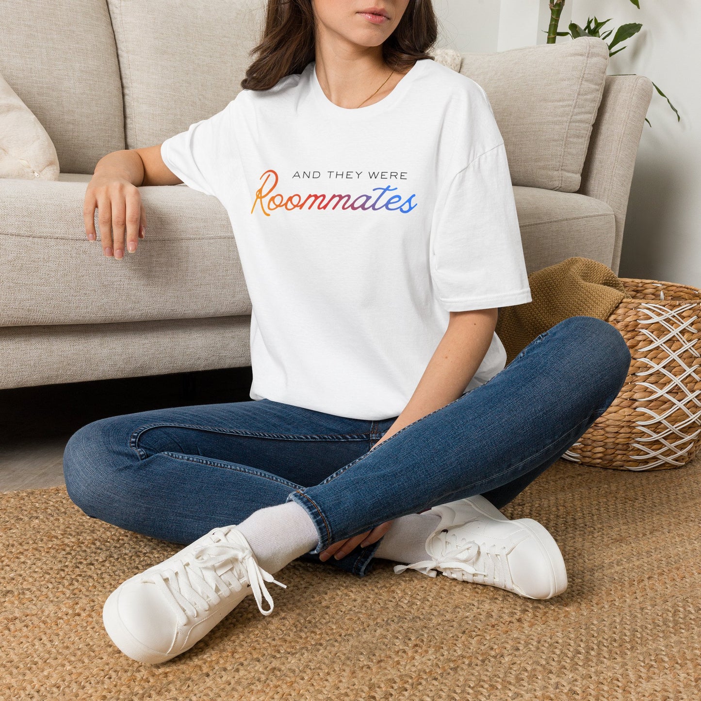 LGBTQIA "And They Were Roommates" Pride Graphic Tee