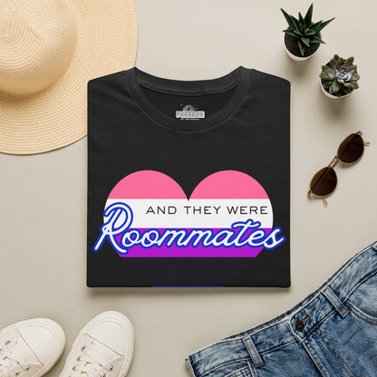 Genderfluid "And They Were Roommates" Pride Graphic Tee
