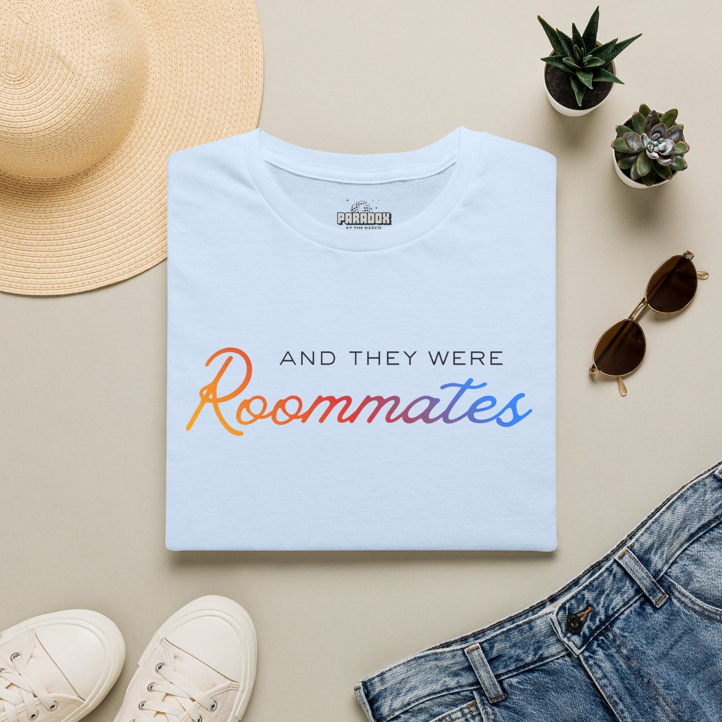 LGBTQIA "And They Were Roommates" Pride Graphic Tee