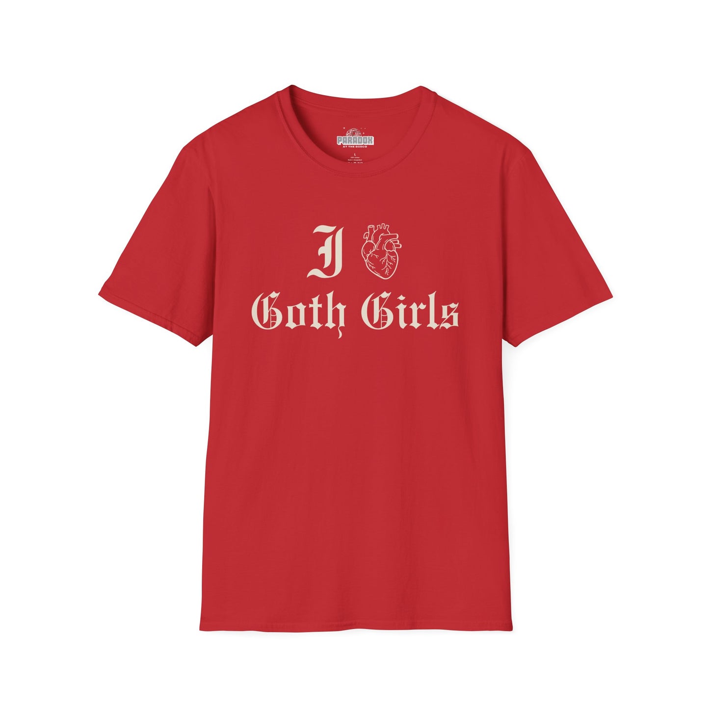 I Heart Goth Girls T-Shirt — Gothic Vintage Script Tee