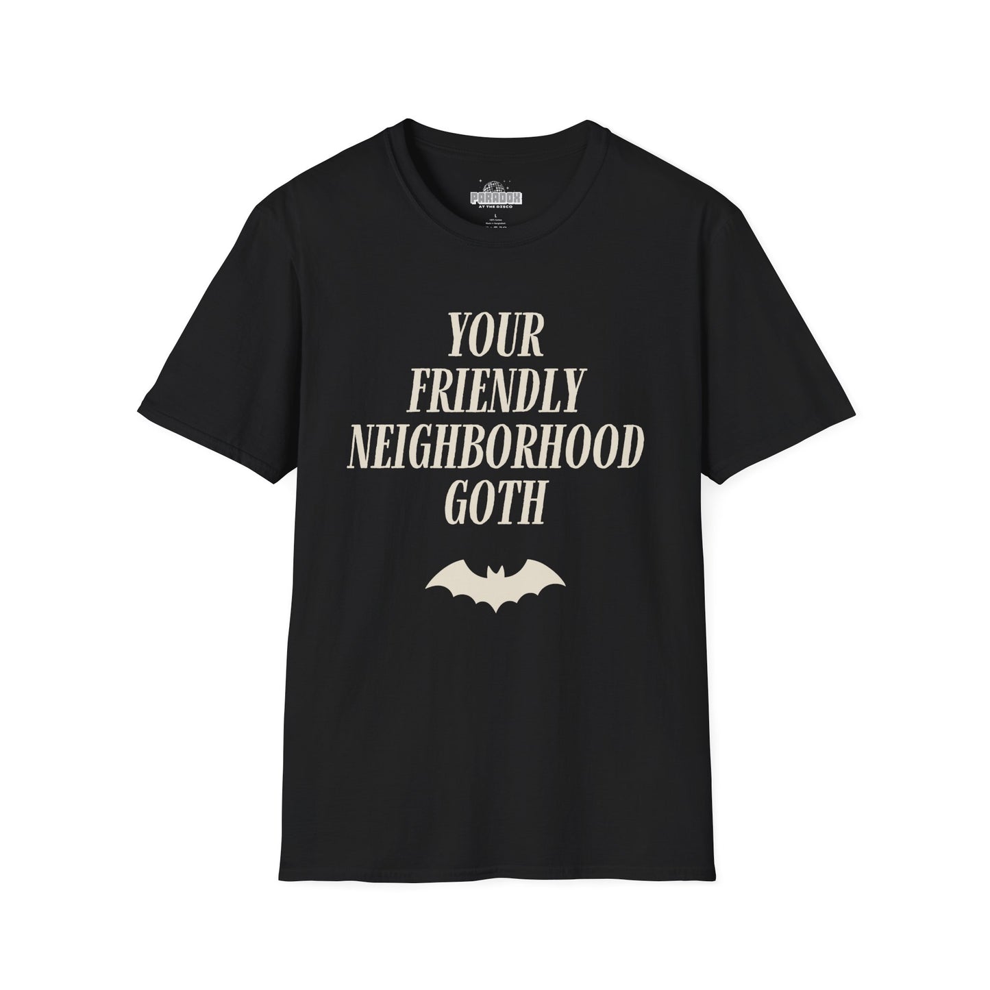 Your Friendly Neighborhood Goth (Bold) - Cute Spooky Graphic Tee
