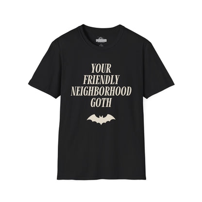 Your Friendly Neighborhood Goth (Bold) - Cute Spooky Graphic Tee