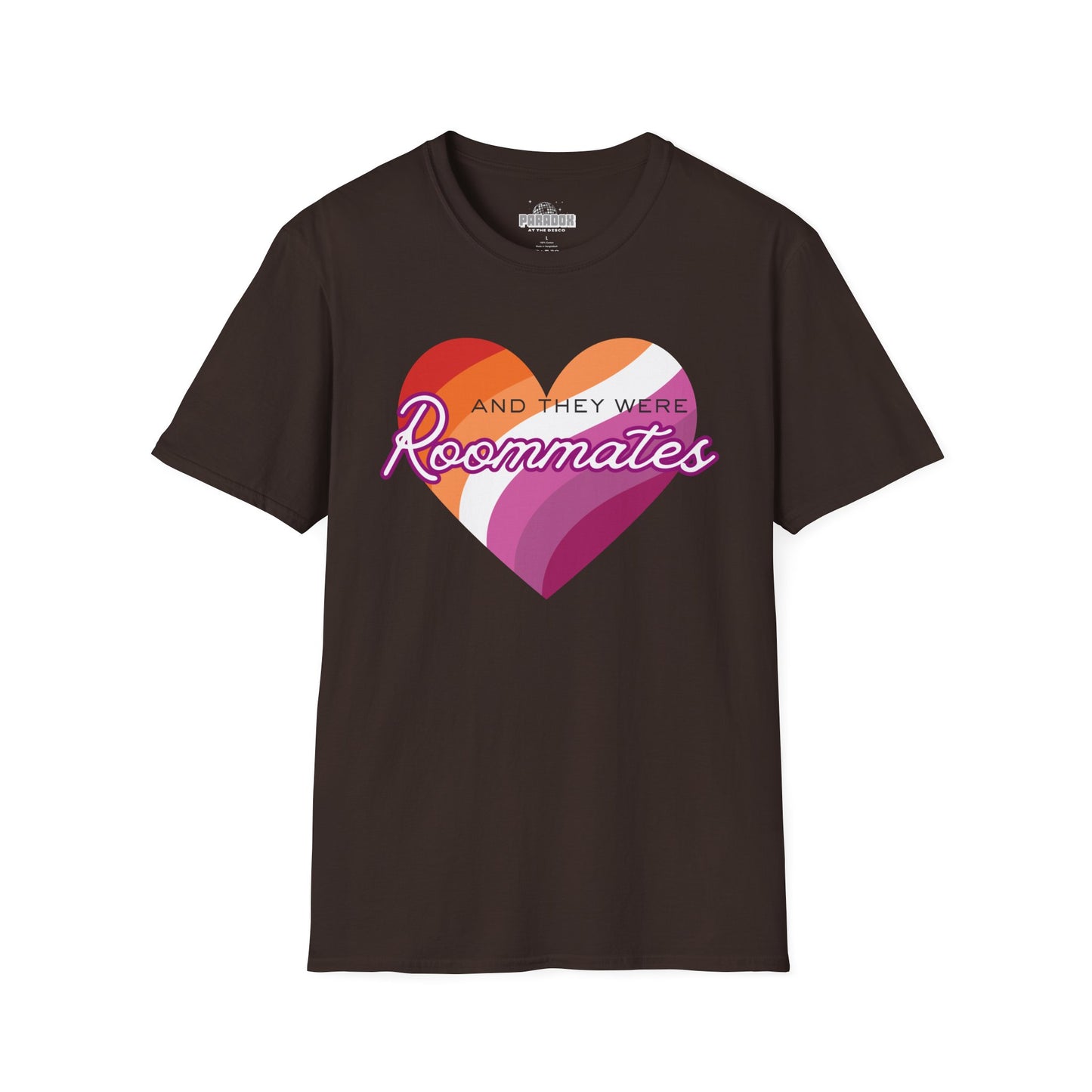 Lesbian "And They Were Roommates" Pride Graphic Tee
