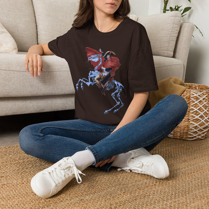 Skeleton Rider T-Shirt — Gothic Napoleonic Horseman Graphic Tee