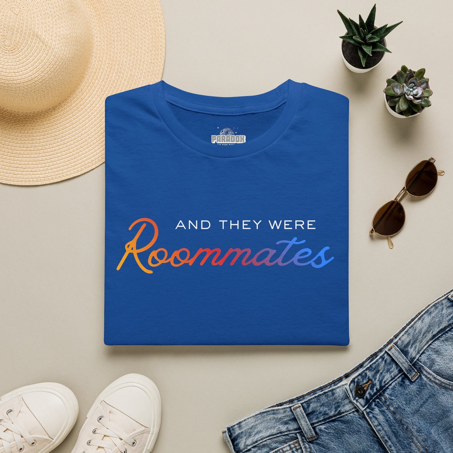 LGBTQIA "And They Were Roommates" Pride Graphic Tee