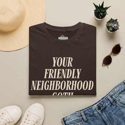 Your Friendly Neighborhood Goth (Bold) - Cute Spooky Graphic Tee